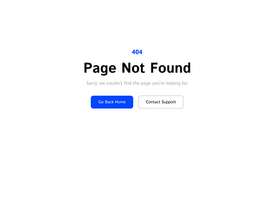 404 page not found