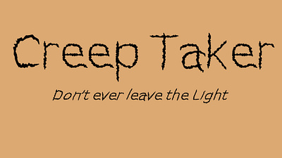 Creep Taker typography