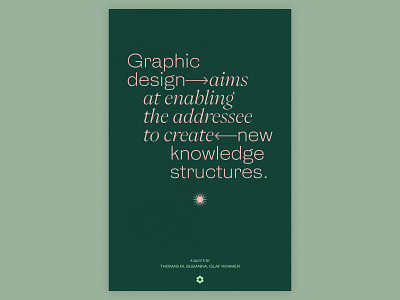 Graphic design — new knowledge structures graphic design poster quote texture typography