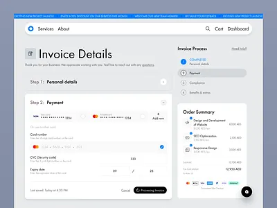 Invoice ecommerce invoice invoice details payment shop ui ux