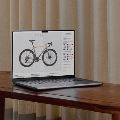 User experience design and user interface design for interactive bike bike builder bikes cycling interactive ui ux