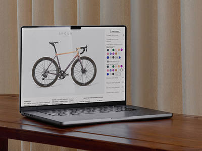 User experience design and user interface design for interactive bike bike builder bikes cycling interactive ui ux