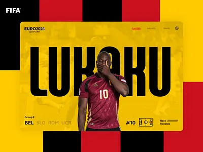 Euro 2024 - Belgium (Group E) 2024 copa design euro mondrianizm ui uidesign