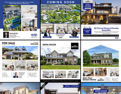 Real Estate - Social Media Design ad branding facebook ad facebook post graphic design house sale post instagram ad instagram post property real estate real estate social mdedia sale post social media ad banner social media banner social media post design web banner