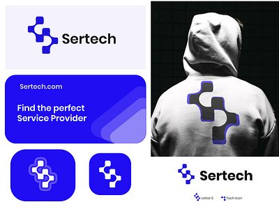 S Tech Logo Design (for Sell) branding design graphic design illustration letter logo letter s logo s tech logo typography vector