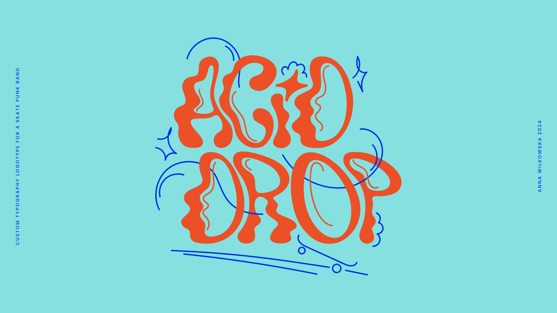 ACID DROP - custom typography logotype brand doodles illustration logo logos logotype typography