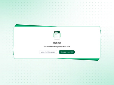 Empty State Design dark green empty state emptystate graphics green landingpage leadsmanagement lists productdesign tables ui