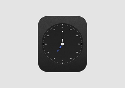 Clock widget figma ui design watchos widget