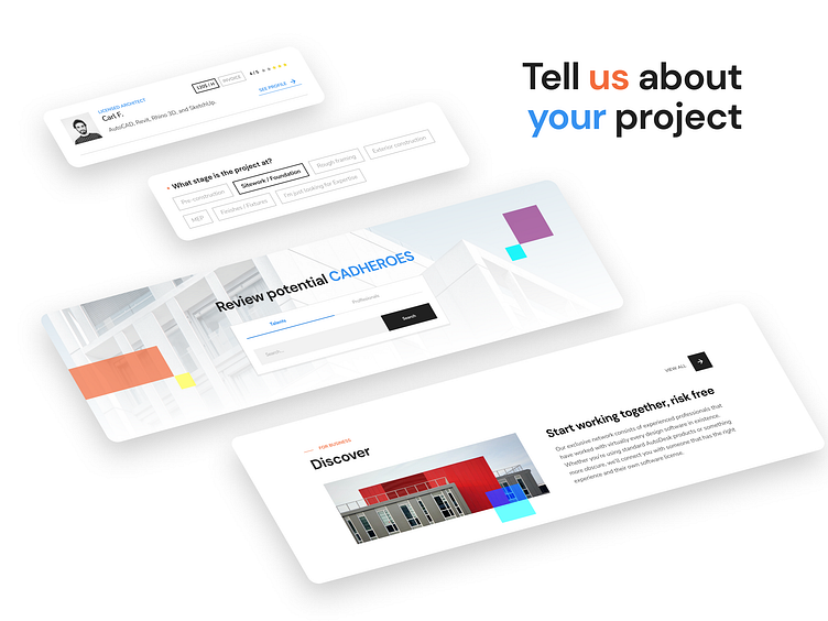 Cadhero - design talent marketplace by Radek Kleber for Unriddl on Dribbble