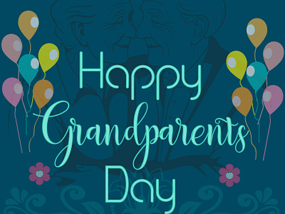 World Grand Parents Day Wish Greetings Card art banner design father gift grandma grandpa grandparents greetings greetings card happy july 28 message notebook paper poste text type typography wish card