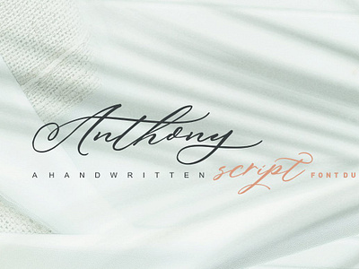 Anthony Script Font Duo blackletter brush calligraphy casual cute elegant feminine handlettering handmade handwriting ink sans serif script serif signature slab serif swashes symbols watercolor wedding