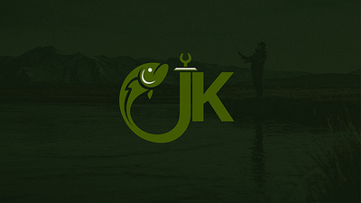 Logo Design for JK Outdoors, an outdoor fishing company adobe adobe illustrator brand brand identity branding business company design fishing graphic design illustrator logo logo design minimalist monogram visual identity