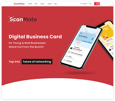 ScanMate - Digital Business Card branding logo ui