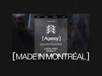 Redesign of the Lokomotive agency website animation design ui ux web