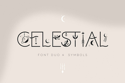 Celestial Boho style font duo boho font branging font classy display font elegant font fashion font feminine font font holiday font instagram font logo font luxury mistical font modern font mystery sans serif sans serif font stylish font symbol font whimsical font