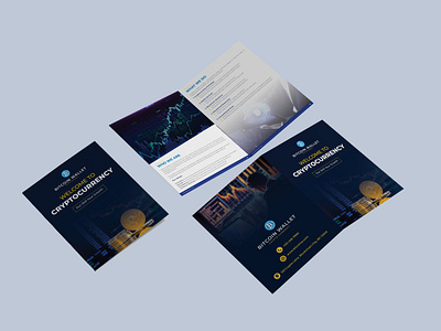 Enhancing Digital Financial Solutions with Bitcoin wallet. branding brochure graphic design