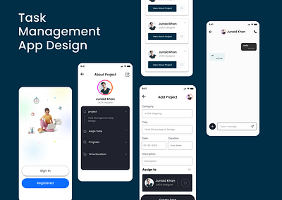 Task management,project management full app design 3d animation branding graphic design logo motion graphics ui