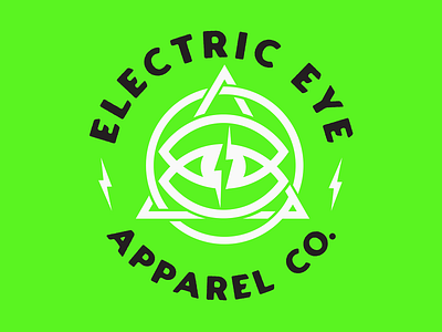 Electric Eye Tag Badge apparel branding clothing design electric graphic design identity illustration lighting logo mark merch