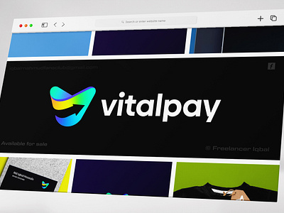 VitalPay - Finance Logo Design and Branding | Logo Designs best logo designer brand guidelines brand identity branding creative design finance logo gradient graphic design icon logo logo design logo designer mark minimal modern logo symbol top logo designer v letter v logo