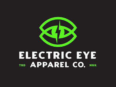 Electric Eye Apparel Co. Primary Logo apparel bolt branding clothing brand design electric eye graphic design identity illustration lighting bolt logo logo design mark merch visual identity