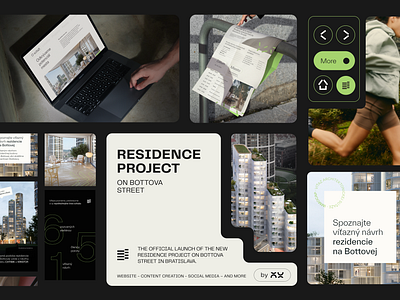 Residence Bottova | Real Estate web & more agency animation branding development frontend graphic design green real estate realestate social media ui ux web