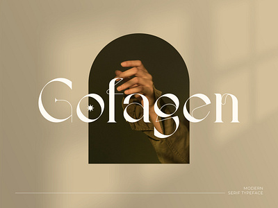 Gofagen - Modern Serif Typeface stylishtic typography