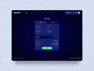 Leequid App UI Design product design ui ux web3