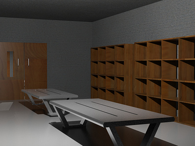 Secure Laboratory Chamber - 3D Render 3d 3d room 3d table blender design