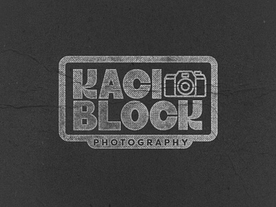 Kaci Block Photography Logo Design brand identity branding graphic design logo logo design photography photography logo retro brand retro logo small business logo vintage logo
