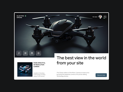 Drones Website Design design dji drone tech technology ui uiesign uiuxdesign ux webdesign