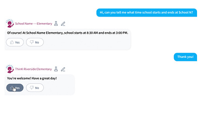 AI Chatbot for a School District Chat Animation after effects ai animation chat chatbot conversation custom message motion deisgn motion graphics smm text video