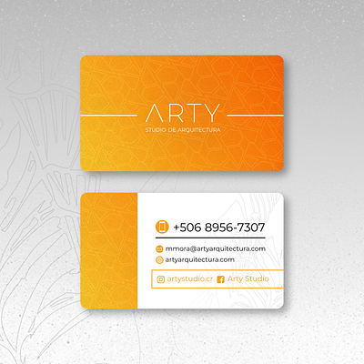 Tarjeta de Presentación Arty branding buisness card design graphic design