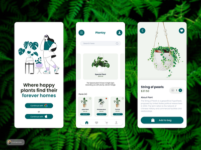 Plantzy - Concept UI for the Ultimate Plant Shopping Experience branding dailyui design feedbackwelcome illustration minimalism openforsuggestions ui uicommunity uigallery