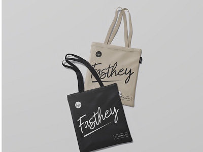 Tote Bag Design - Fasthey Font adventure beauty design fashion font inspiration mockup new spa tote bag typography vintage