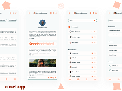 ConnectX app app app design application call chat conversation design interface message messages mobile mobile app product design ui ui ux uidesign ux