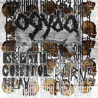 Animated Punk Poster after effects animation design doom gif noise photocopy punk screamo skulls sludge textures