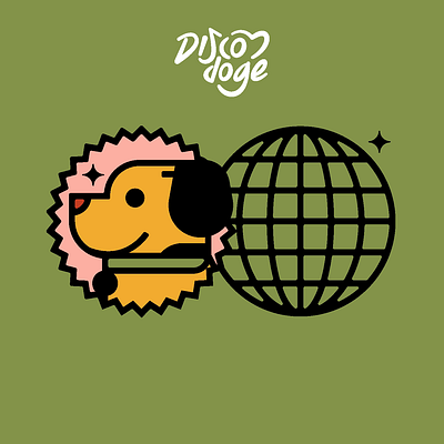 Disco Dog animal animation branding design digital disco dog editorial fun globe icon illustration indonesia logo motion party pet ui vector world