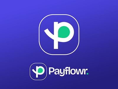 Payflowr logo (unused) branding design inspiration finance logo fintech invoice logo logo design mockup p logo trending logo unused logo web3