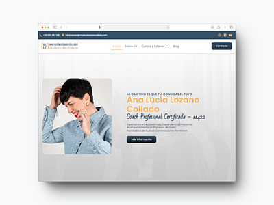 Corporate Web Design for Ana Lucía Lozano Collado, Personal Coac graphic design web web design web interface website wordpress