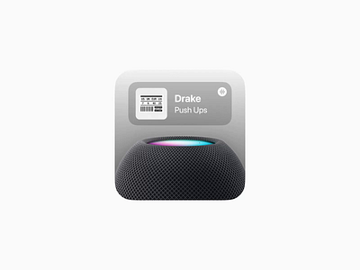 HomePod Widget apple digitalprodct homeautomation homepod homepodmini interactiondesign iot musicstreaming smarttech widget