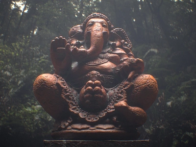 Ganesha Statue 3D Model. prop