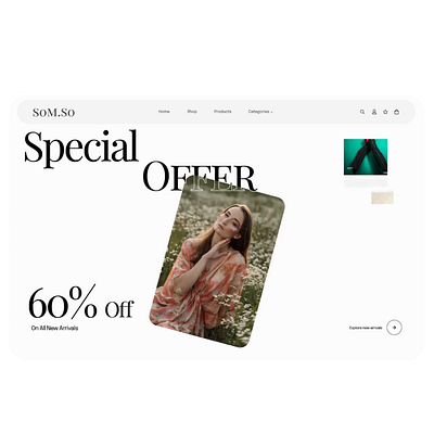Special Offer UI Landing page animation dailyui design landing page motion design offer sale shopping special offer ui