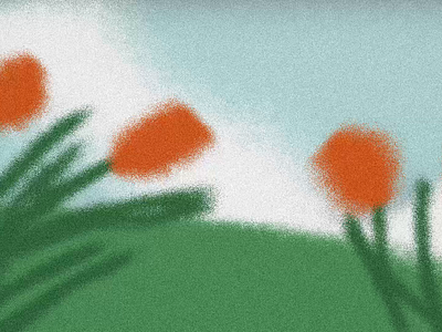 Flowers Illustration Animation animation flower illustrations painting tulpes vintage