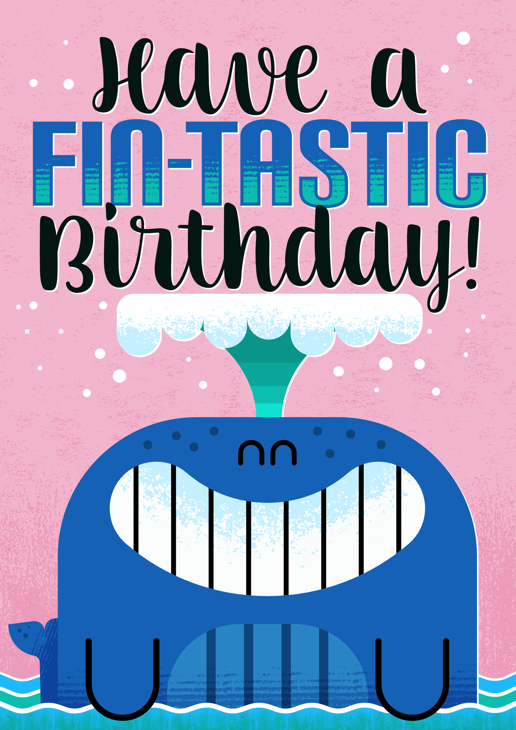 Fin-Tastic Birthday! affinitydesigner design graphic design greetingcard illustration kidlit kidlitart kidlitartist kidlitillustration vector