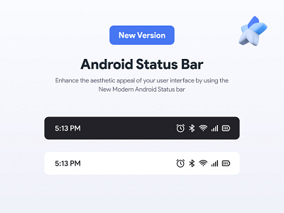 Android Status Bar android android 14 app ui components icon mobile mobile ui status bar