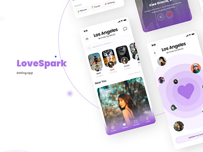 Love Spark: A Fun Case Study on Adding Stories to Dating App app branding design graphic design illustration typography ui ux vector