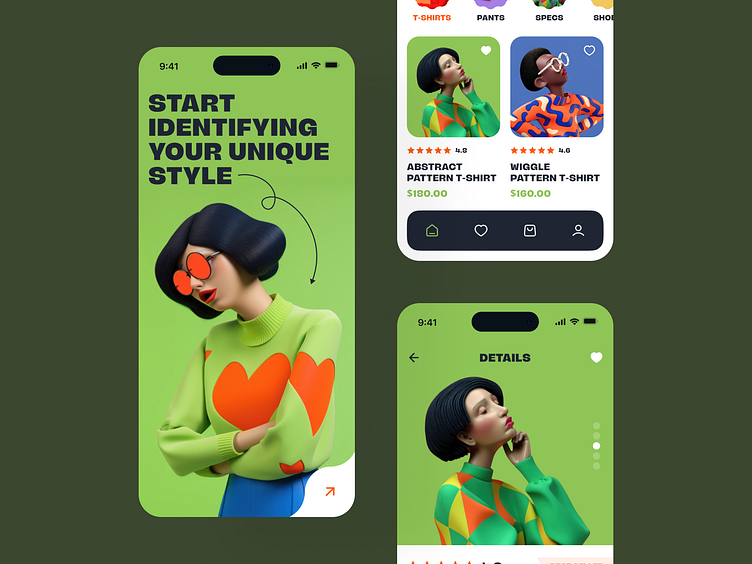 Glam Grid Fashion App UI Design by uiux.ashish on Dribbble
