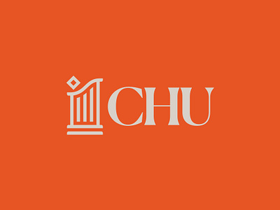 CHU Logo Design for Christendom University branding christian college education identity logo red school university