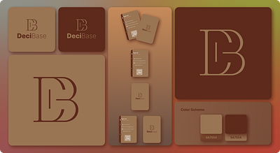 Professional Elegance: DeciBase Logo adobe illustrator brand identity branding figma graphic design illustration logo logo design logo type office presentation design
