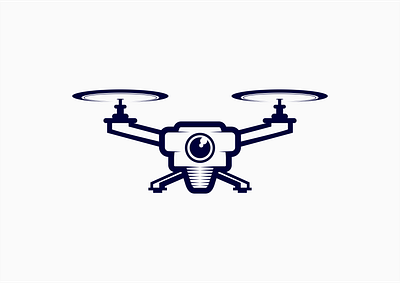 Drone Logo brand identity clean design drone graphic design logo technology vector